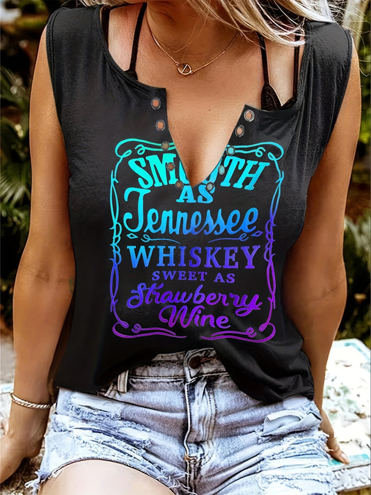 V-Neck Sleeveless Tank Top