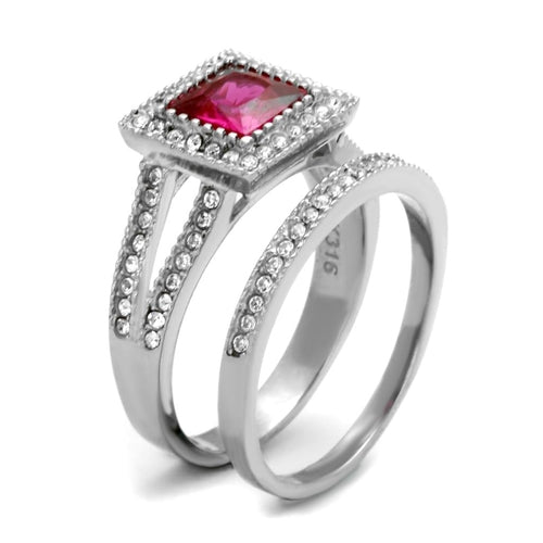 Women Stainless Steel Cubic Zirconia Rings