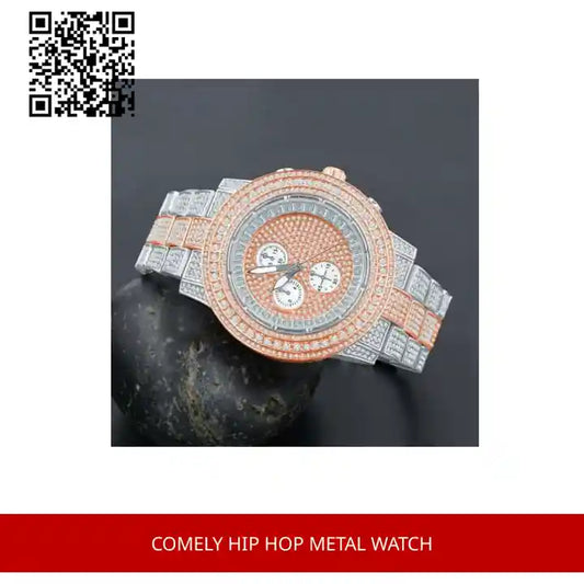 COMELY HIP HOP METAL WATCH by@Outfy