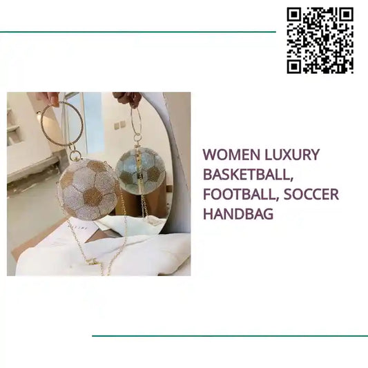 Women Luxury Basketball, Football, Soccer Handbag by@Outfy