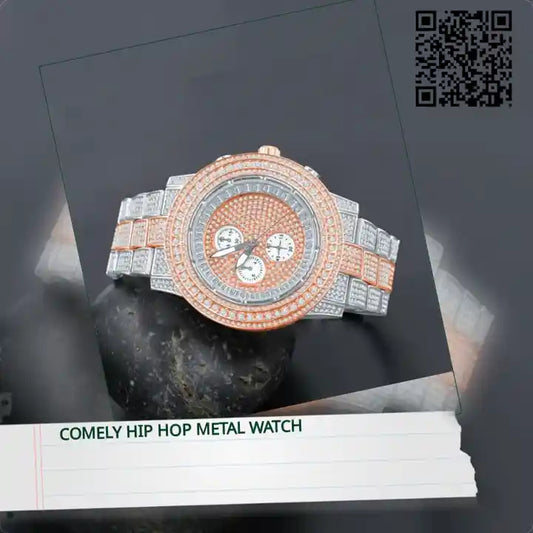 COMELY HIP HOP METAL WATCH by@Outfy