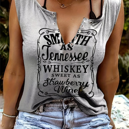 V-Neck Sleeveless Tank Top