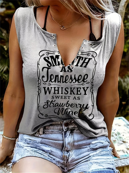 V-Neck Sleeveless Tank Top