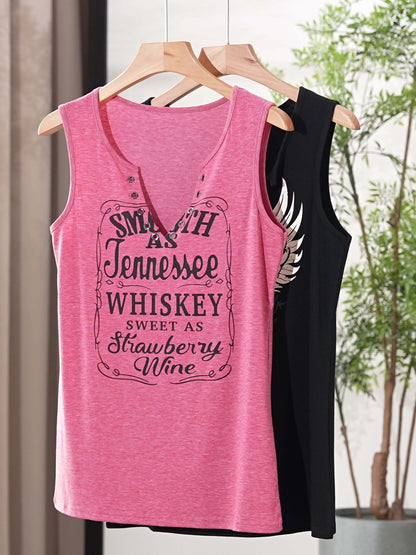 V-Neck Sleeveless Tank Top