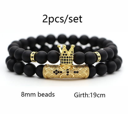 Classic Black Beads 2pc/Set LMH Beauty