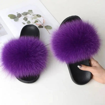 Women Faux Fur Slippers