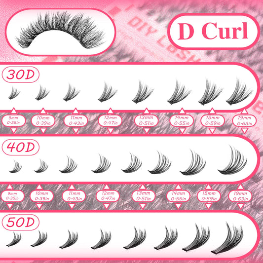 Eyelash Extension Kit with Tweezers, Glue, and Sealer