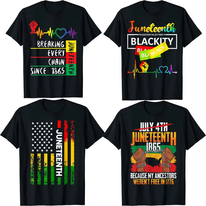 Juneteenth Heartbeat  Of Black History  T-Shirts