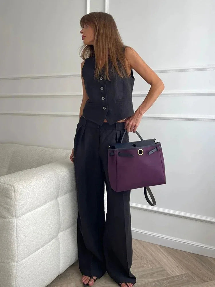 Linen Chic Pantsuit.
