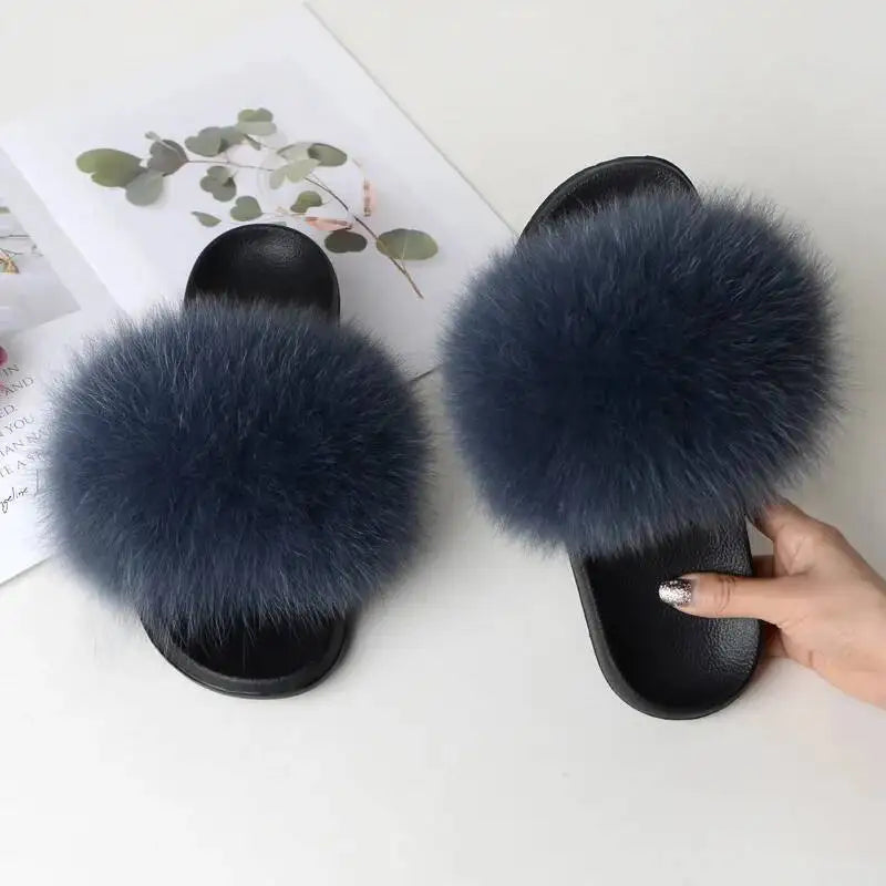 Women Faux Fur Slippers
