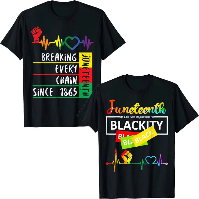 Juneteenth Heartbeat  Of Black History  T-Shirts