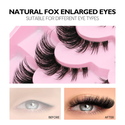 Cat Eye, Mink Lash Extension Kit with Bond, Seal, and Lash Applicator