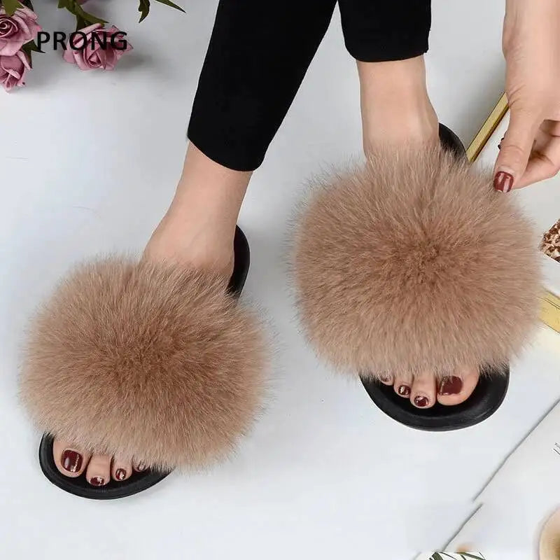 Women Faux Fur Slippers