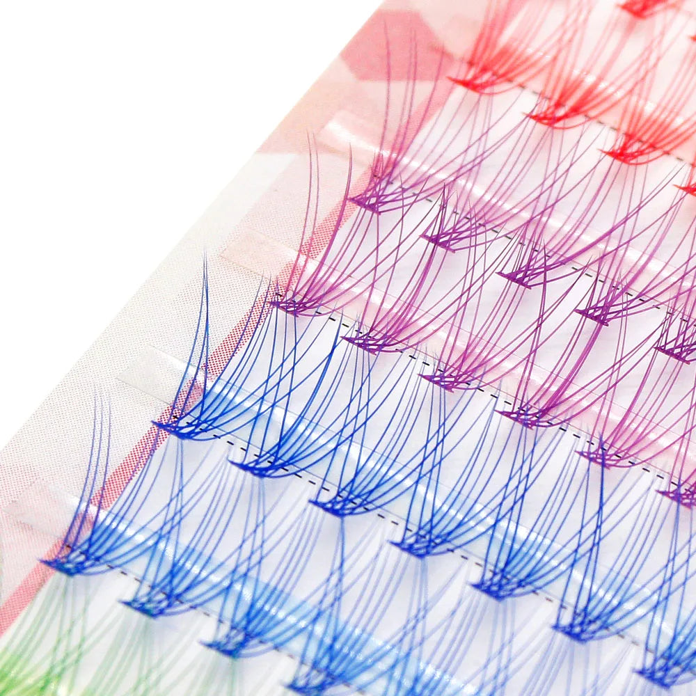 Colored mink eyelashes, Multi colored eyelashes