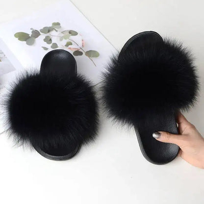 Women Faux Fur Slippers
