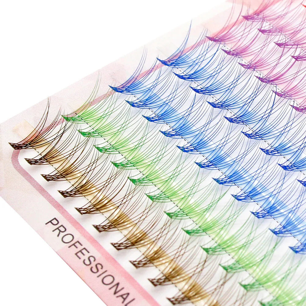 Colored mink eyelashes, Multi colored eyelashes