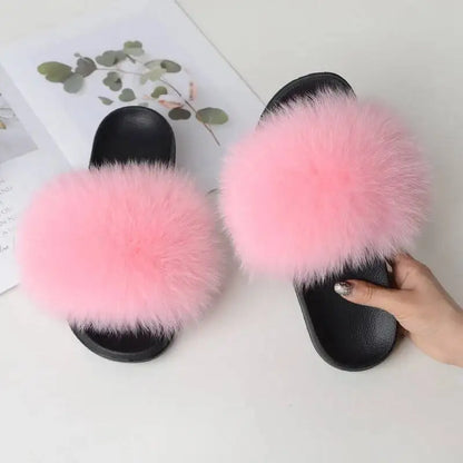 Women Faux Fur Slippers