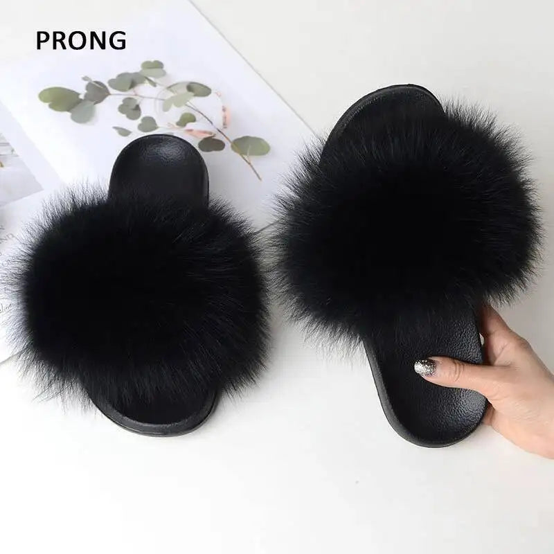 Women Faux Fur Slippers