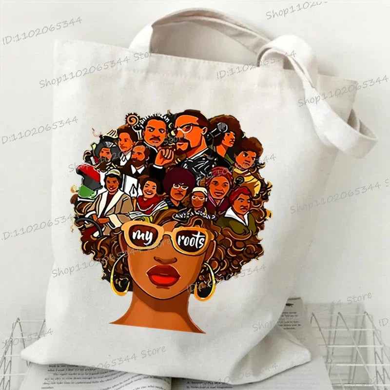 "Juneteenth Is My Independence Day" Women's Canvas Tote Bag
