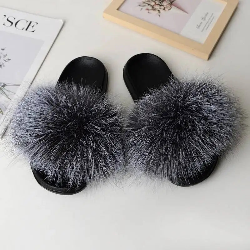 Women Faux Fur Slippers