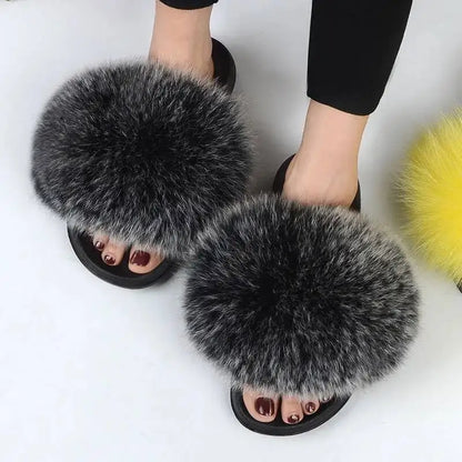 Women Faux Fur Slippers