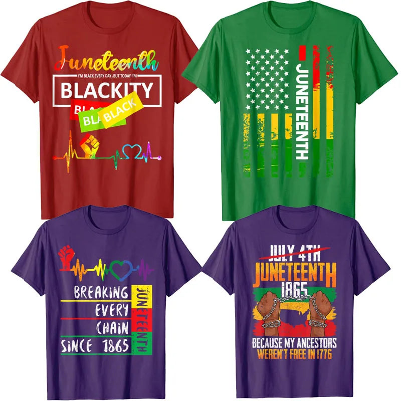 Juneteenth Heartbeat  Of Black History  T-Shirts