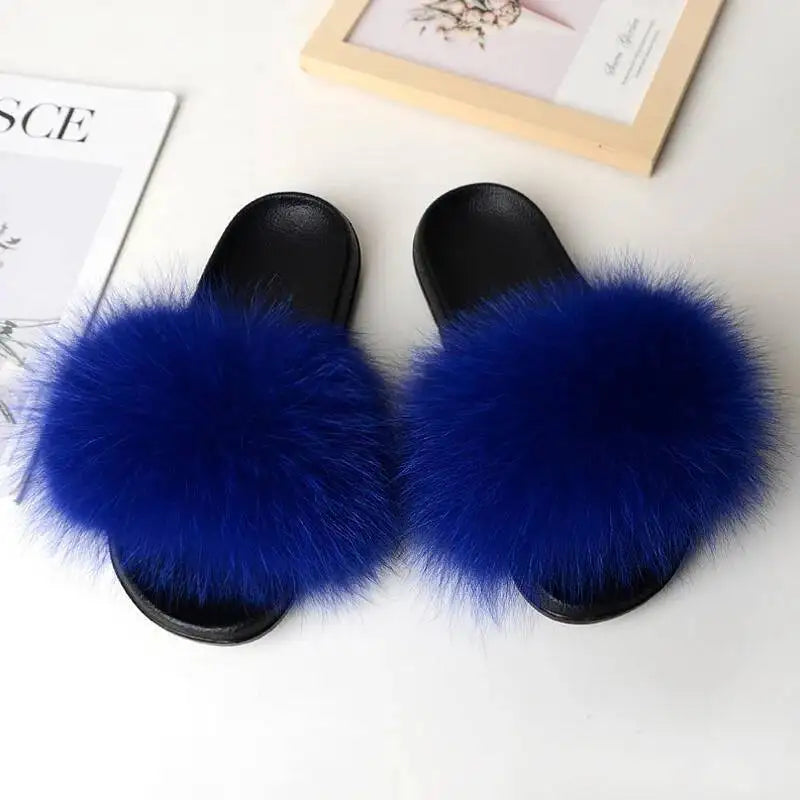 Women Faux Fur Slippers
