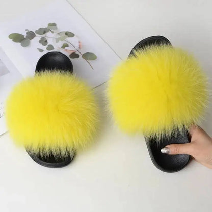 Women Faux Fur Slippers