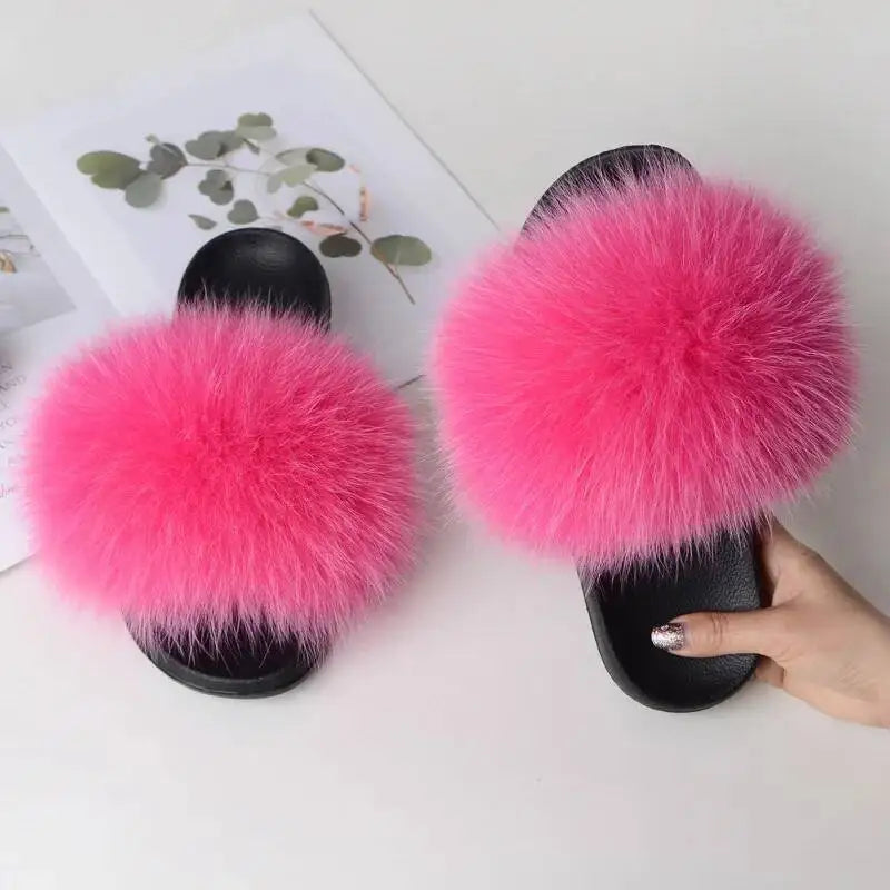 Women Faux Fur Slippers