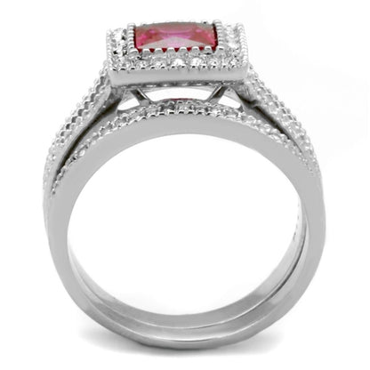 Women Stainless Steel Cubic Zirconia Rings