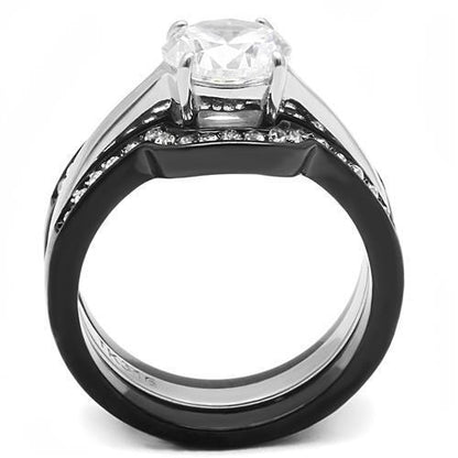 Women Stainless Steel Cubic Zirconia Rings