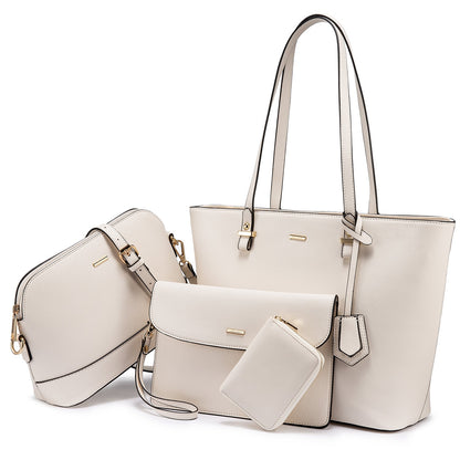 Women 3 piece Leather Handbag Set LMH Beauty