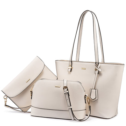 Women 3 piece Leather Handbag Set LMH Beauty