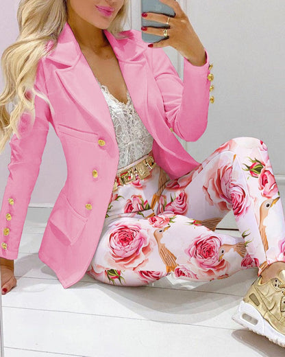 Women's Trendy Print 2 piece Pants Set LMH Beauty