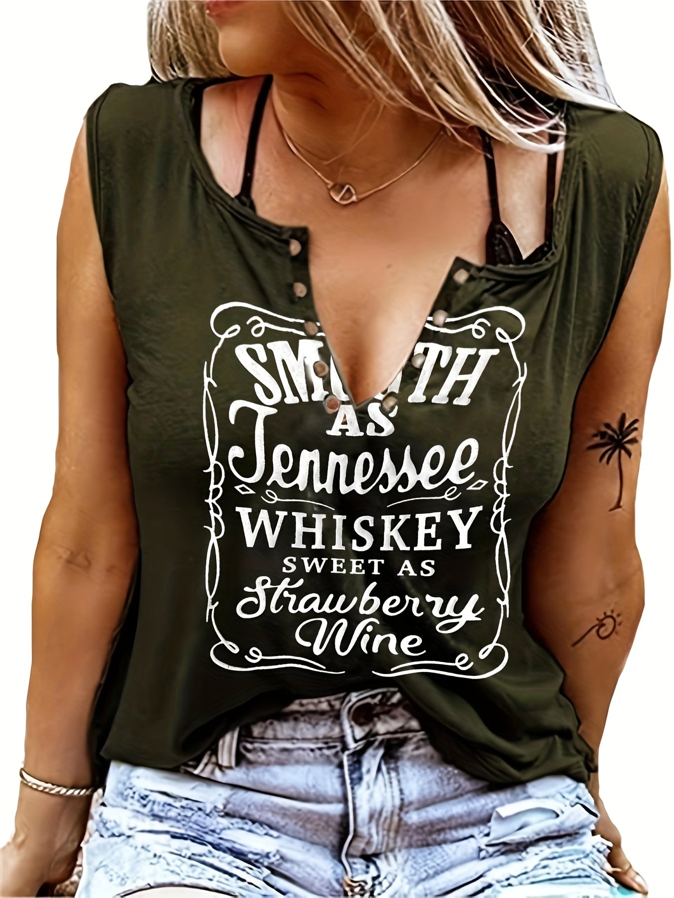 V-Neck Sleeveless Tank Top