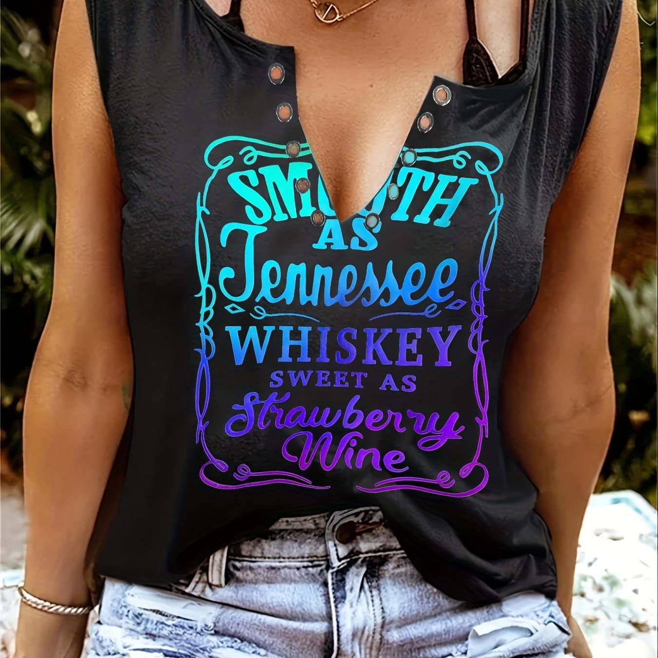 V-Neck Sleeveless Tank Top