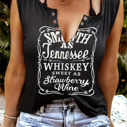 V-Neck Sleeveless Tank Top