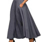 New style women's skirt solid color strap and ankle waist waist skirt