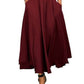 New style women's skirt solid color strap and ankle waist waist skirt
