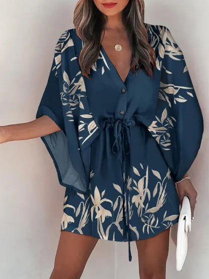 Women's Woven Flower Casual Dress