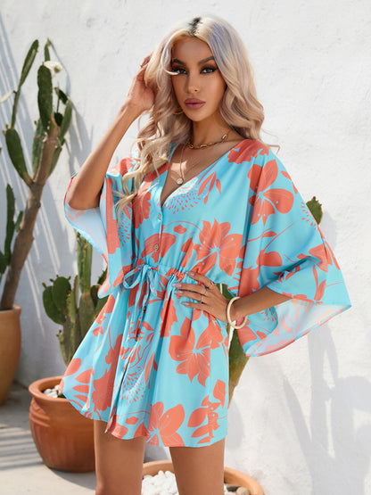 Women's Woven Flower Casual Dress