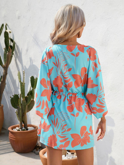 Women's Woven Flower Casual Dress