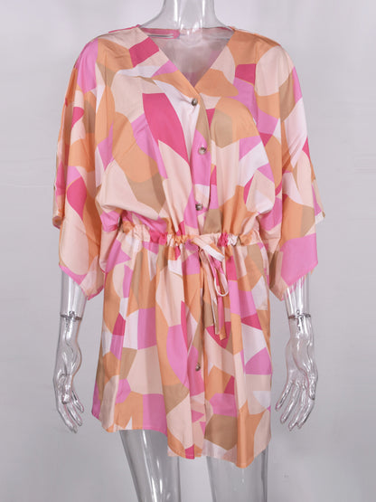 Women's Woven Flower Casual Dress