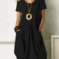 Women's Casual Loose Pocket Swing Dress