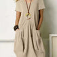 Women's Casual Loose Pocket Swing Dress