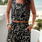 Women's Casual Printed Short Suit