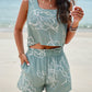 Women's Casual Printed Short Suit