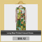 Long Map Printed Casual Dress by@Vidoo