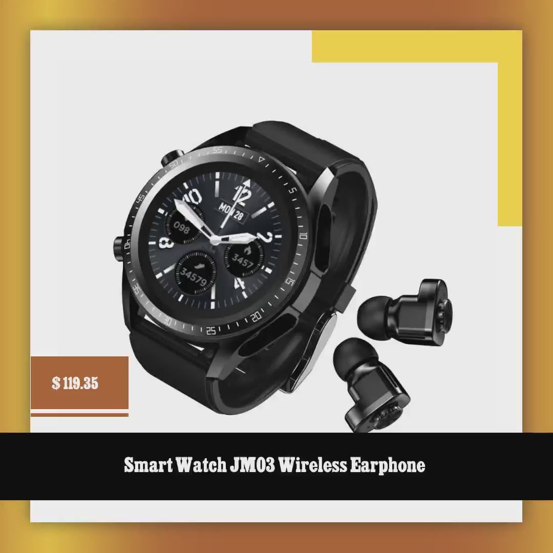 Smart Watch JM03 Wireless Earphone by@Vidoo