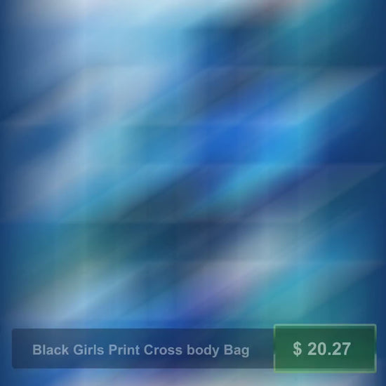 Black Girls Print Cross body Bag by@Vidoo